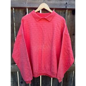 Vintage Womens Pink Collared Sweater Medium Dalandz Colorado